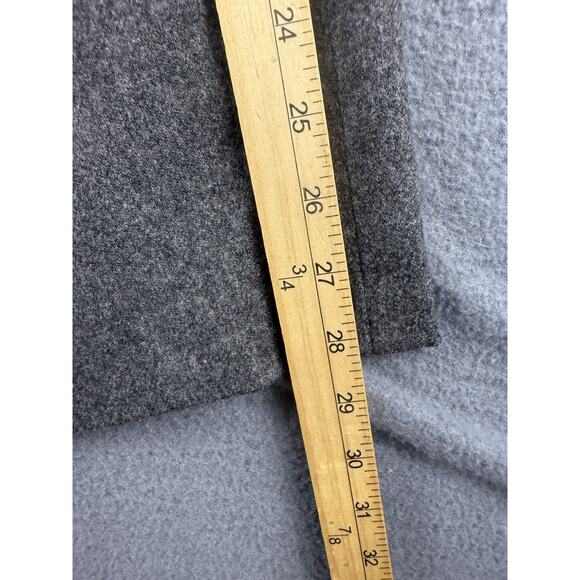 VTG JAEGER DARK GRAY PURE NEW WOOL Pockets STRAIGHT/PENCIL SKIRT Sz XL - Picture 3 of 7